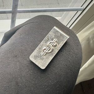 Silver Dollar Sign Money Clip